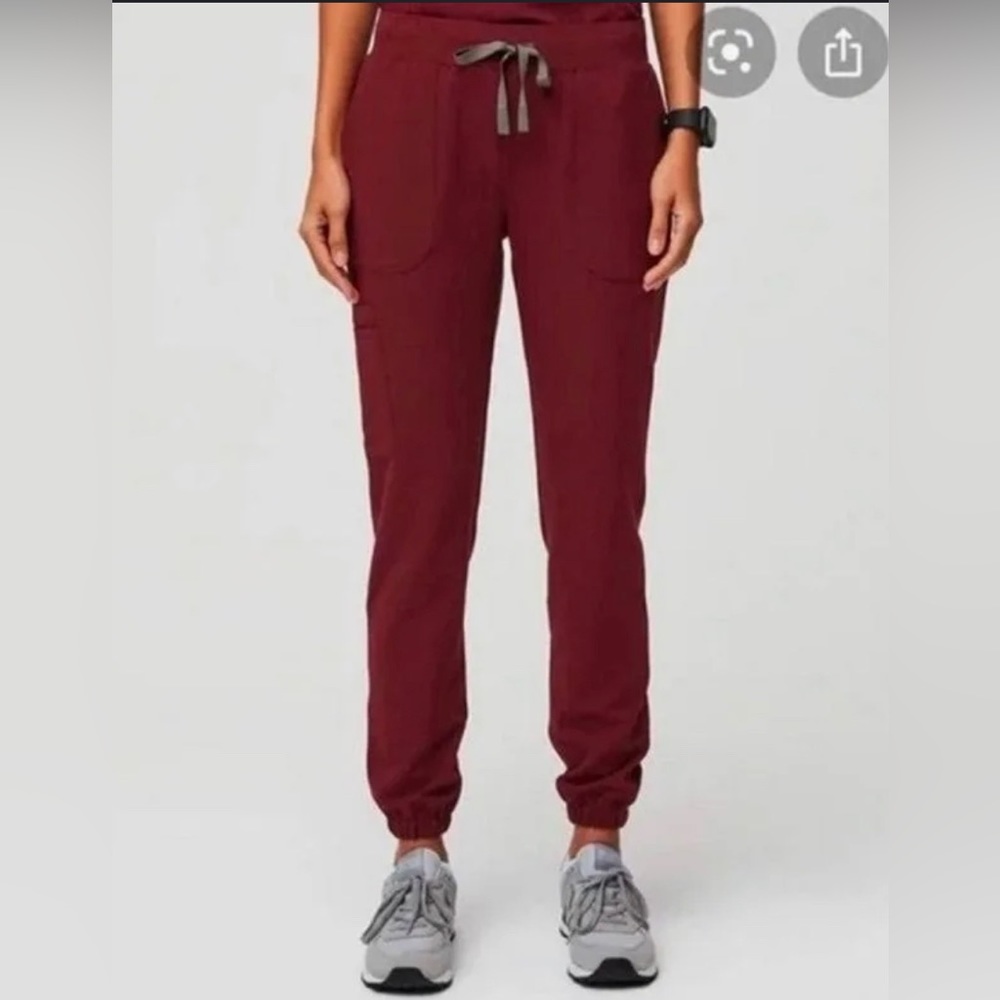 Figs Taldora skinny Joggers-burgundy